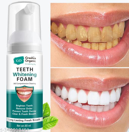 Advanced Teeth Whitening Foam | Deep Clean Oral Care with Fresh Breath Formula (60ml)